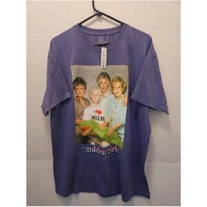2 PackNWT The Golden Girls Men Retro ABC Studios Graphic T Shirt Purple 46/48 XL